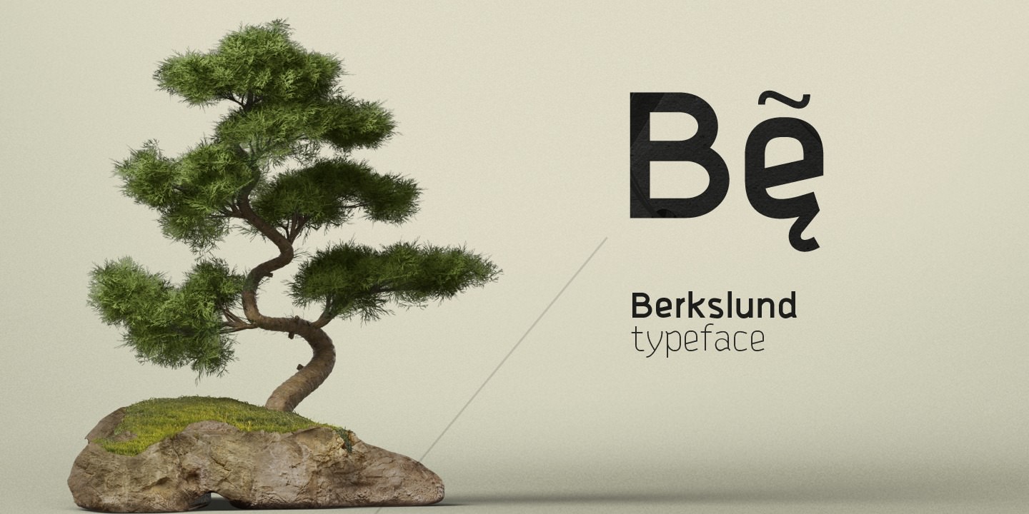 Ejemplo de fuente Berkslund Bold
